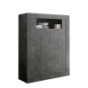 Black Sideboard with 2 Doors for Modern Living Room, 144cm Tall - Sior Ox Urbino Offers