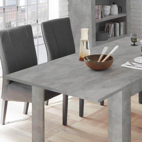 Extension 48cm for dining table Icaro 180x90cm concrete grey Urbino Promotion