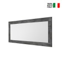 Modern wall mirror frame 75x170cm wood black Moment Urbino On Sale
