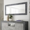Modern wall mirror frame 75x170cm wood black Moment Urbino Sale