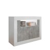 Modern sideboard 2 doors 110cm glossy white cement Minus BC Offers