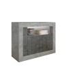 Sideboard living room 110cm modern concrete black oxide 2 doors Minus CX Offers