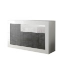 Sideboard 3 doors living room modern glossy white black Doppel MBX Offers