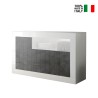 Sideboard 3 doors living room modern glossy white black Doppel MBX On Sale