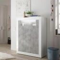 Living room sideboard 144cm high glossy white modern concrete Sior BC Sale