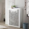Living room sideboard 144cm high glossy white modern concrete Sior BC Sale