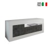 Modern design TV cabinet 138cm 3 doors glossy white black Jaor BX On Sale