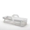 Stock 20 plastic sunbeds sun lounger wheels garden swimming pool Zanzibar Discounts