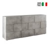 Sideboard living room storage unit 3 doors cement grey Dama Ct S On Sale