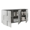 Dama Ct S Gray Cement Living Room Storage Sideboard with 3 Doors Sale
