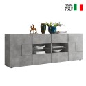 Sideboard living room dining room 2 doors 4 drawers cement Dama Ox L On Sale