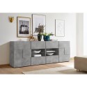 Sideboard living room dining room 2 doors 4 drawers cement Dama Ox L Sale