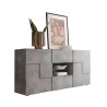 Living room sideboard 181cm 2 doors 2 drawers chequered concrete Dama Ct M Offers