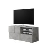 Modern design TV stand 121x42cm concrete grey Petite Ct Dama Offers