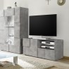 Modern design TV stand 121x42cm concrete grey Petite Ct Dama Sale