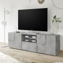 Tecum Ct Dama Cement Chess Design TV Stand with 2 Doors and Drawer Promotion