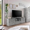 Tecum Ct Dama Cement Chess Design TV Stand with 2 Doors and Drawer Sale