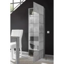 Modern living room showcase concrete effect 1 glass door Bee Ct Dama Sale