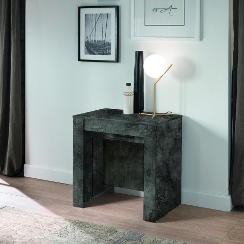 Wing dining table 54-252cm black modern extending console table Promotion