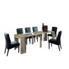 Extendable wooden dining table 54-252cm Tudor Discounts
