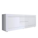 TV stand 2 doors 2 drawers modern 210cm white high gloss Visio Wh Offers