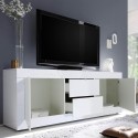 TV stand 2 doors 2 drawers modern 210cm white high gloss Visio Wh Catalog