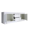TV stand 2 doors 2 drawers modern 210cm white high gloss Visio Wh Sale