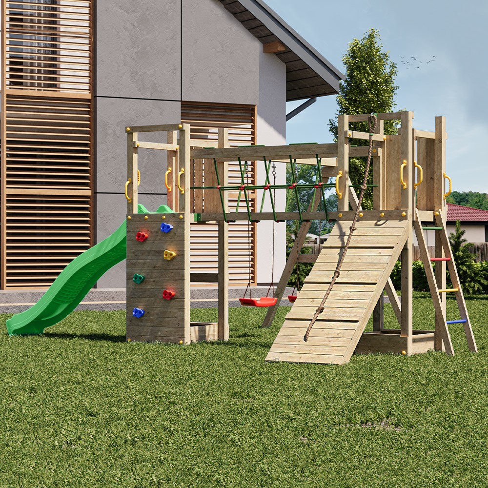 Children's Outdoor Playset with Slide and Climbing Exposure Maxi Funny