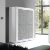 Kitchen buffet cabinet living room 4 doors glossy white cement Novia BC Basic. Bulk Discounts