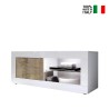 Mobile TV stand glossy white living room wood Diver BW Basic On Sale
