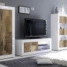 Mobile TV stand glossy white living room wood Diver BW Basic Catalog