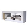 Mobile TV stand glossy white living room wood Diver BW Basic Sale
