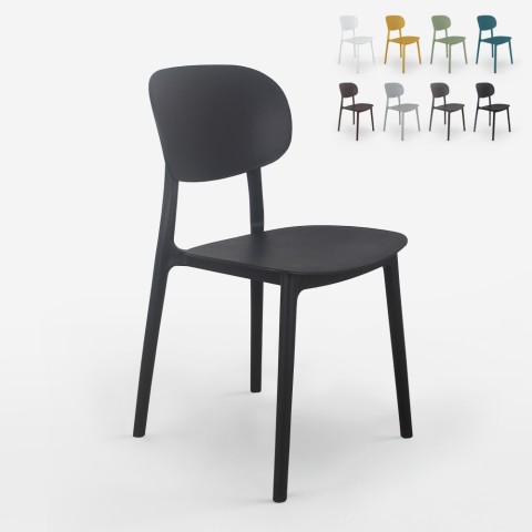 Chair modern design polypropylene kitchen outdoor dining room Nantes Promotion