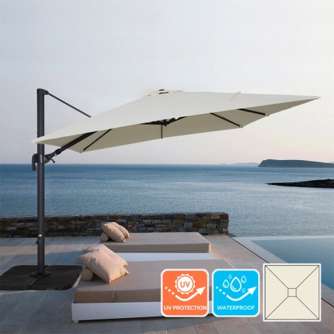 Garden Cantilever Parasol with Fully Adjustable Shade Square 3x3 Canopy Vienna Promotion