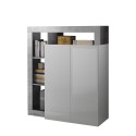 Blume BC High Gloss White Sideboard Cabinet for Kitchen or Living Room with 2 Doors Offers