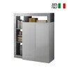 Blume BC High Gloss White Sideboard Cabinet for Kitchen or Living Room with 2 Doors On Sale