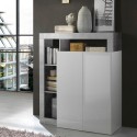 Blume BC High Gloss White Sideboard Cabinet for Kitchen or Living Room with 2 Doors Promotion