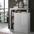 Blume BC High Gloss White Sideboard Cabinet for Kitchen or Living Room with 2 Doors Promotion