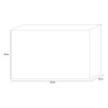 Modern Design Black Wooden Sideboard 3 Doors 156cm Cooper Steel Discounts