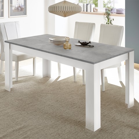 Modern white cement Cesar Basic dining table 180x90cm Promotion