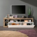 Glossy white wooden TV cabinet wit Dorian BP Bulk Discounts