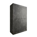 Modern high sideboard with 4 black marble-effect doors Novia MB Basic. Offers