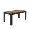 Dining Kitchen Table 180x90cm Black Industrial Wood Bolero Basic. Sale