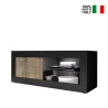 Modern industrial black wooden 140cm TV stand Diver NP Basic Mobile. On Sale
