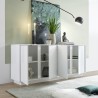 Modern White High Gloss Sideboard with 4 Doors, 180cm Connie Ice Catalog