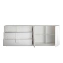 Modern 2-door 3-drawer glossy white sideboard Jupiter WH L1. Sale