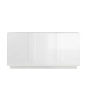 Modern glossy white sideboard with 3 doors, 182cm WH M2. Offers