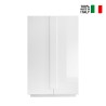 Jupiter WH High glossy white 2-door cabinet for living room and kitchen. On Sale