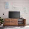Mobile TV stand with 2 drawers and 1 wooden door, 181cm Jupiter MR T1. Catalog