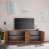 Modern wooden living room TV stand with 3 doors and base, Jupiter MR T2. Catalog